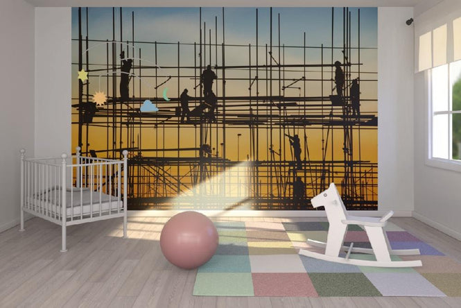 PHOTOWALL / Construction Silhouettes (e21349)