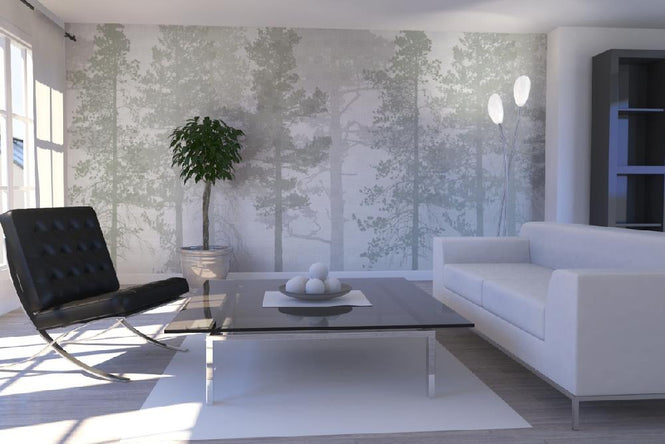 PHOTOWALL / Weaving Wood Cool Green (e21499)