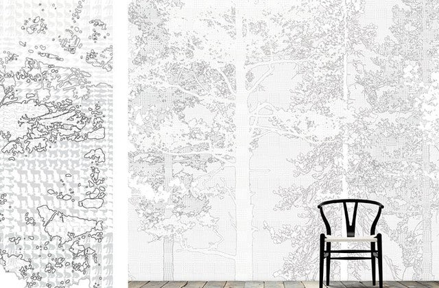 PHOTOWALL / Weaving Wood White (e21511)