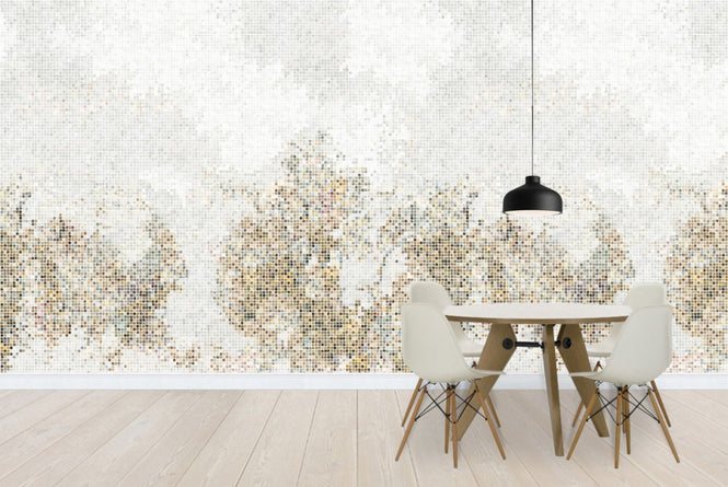 PHOTOWALL / Mosaic Forest - Golden (e21513)