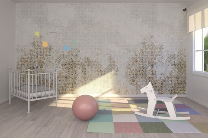 PHOTOWALL / Mosaic Forest - Golden (e21513)