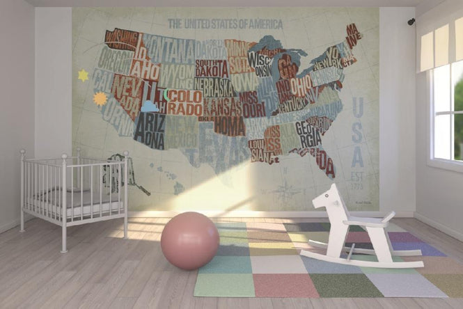 PHOTOWALL / USA Modern Blue (e21553)