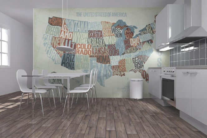PHOTOWALL / USA Modern Blue (e21553)