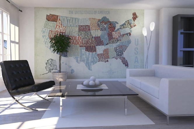 PHOTOWALL / USA Modern Blue (e21553)