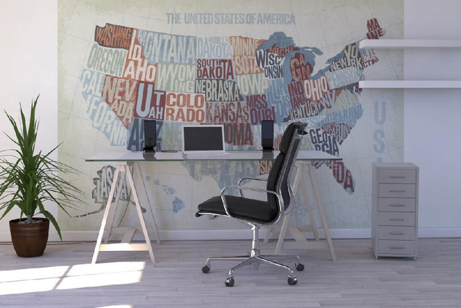 PHOTOWALL / USA Modern Blue (e21553)