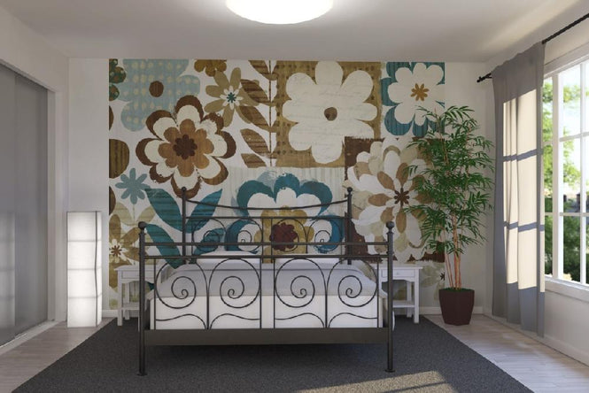 PHOTOWALL / Happy Daisy Blue (e21563)