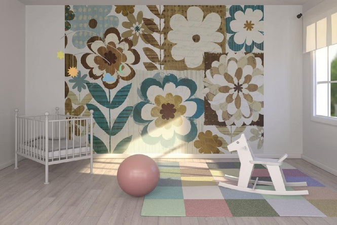 PHOTOWALL / Happy Daisy Blue (e21563)