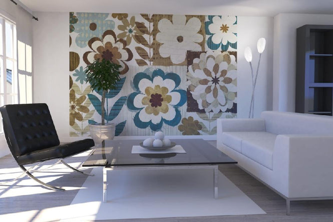 PHOTOWALL / Happy Daisy Blue (e21563)