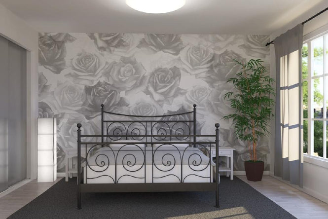 PHOTOWALL / My Grey Roses (e21651)