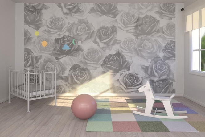 PHOTOWALL / My Grey Roses (e21651)