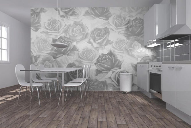 PHOTOWALL / My Grey Roses (e21651)