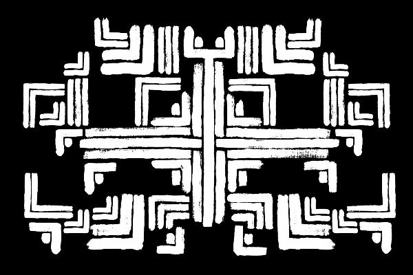 PHOTOWALL / Tribe Black White (e21846)