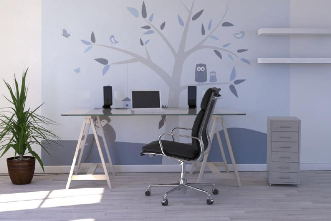 PHOTOWALL / Animal Tree Blue (e22034)