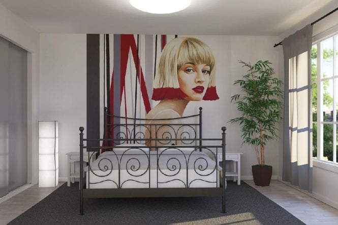 PHOTOWALL / Femme Cheveux Rouges (e22072)