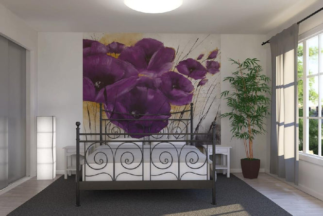 PHOTOWALL / Pavot violet IV (e22129)