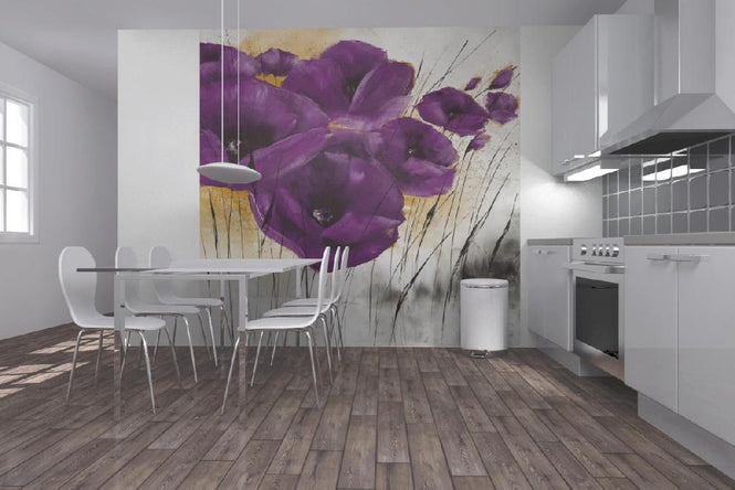 PHOTOWALL / Pavot violet IV (e22129)