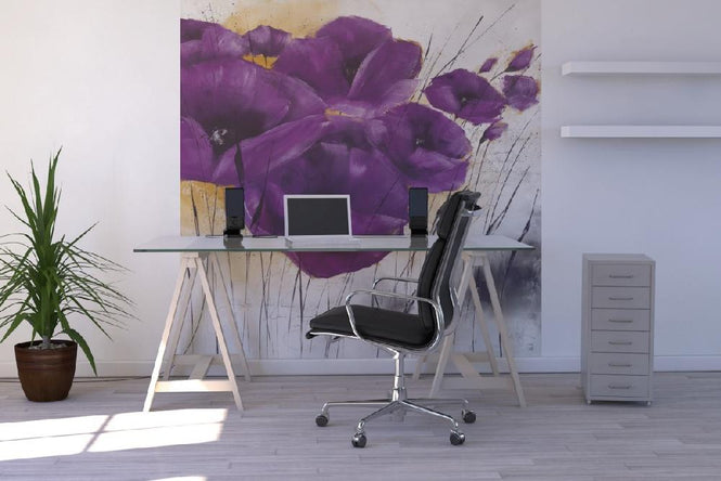 PHOTOWALL / Pavot violet IV (e22129)