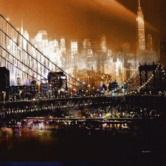 PHOTOWALL / Brooklyn Bridge by Night (e22166)