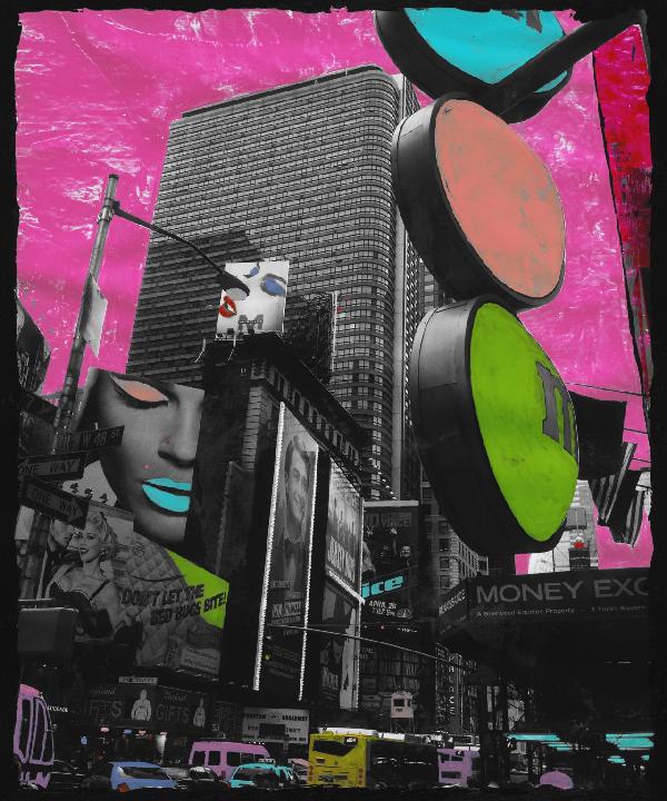 PHOTOWALL / Times Square - Gerahmt (e22180)