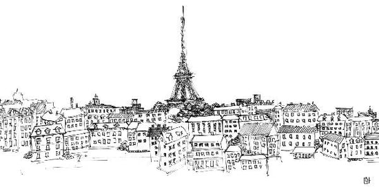 PHOTOWALL / Avery Tillmon - Paris Skyline (e22207)