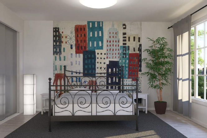 PHOTOWALL / New York Skyline Collage - Blue I (e22264)