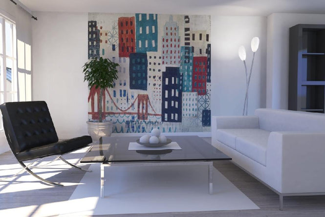 PHOTOWALL / New York Skyline Collage - Blue I (e22264)