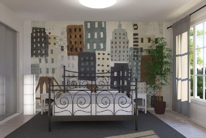 PHOTOWALL / New York Skyline Collage - Grey II (e22267)