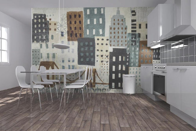 PHOTOWALL / New York Skyline Collage - Grey II (e22267)