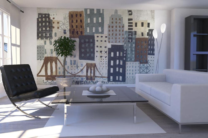 PHOTOWALL / New York Skyline Collage - Grey II (e22267)