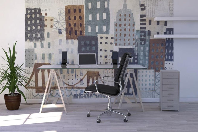PHOTOWALL / New York Skyline Collage - Grey II (e22267)