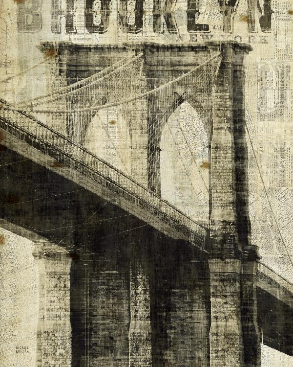 PHOTOWALL / Vintage New York Brooklyn Bridge (e22273)