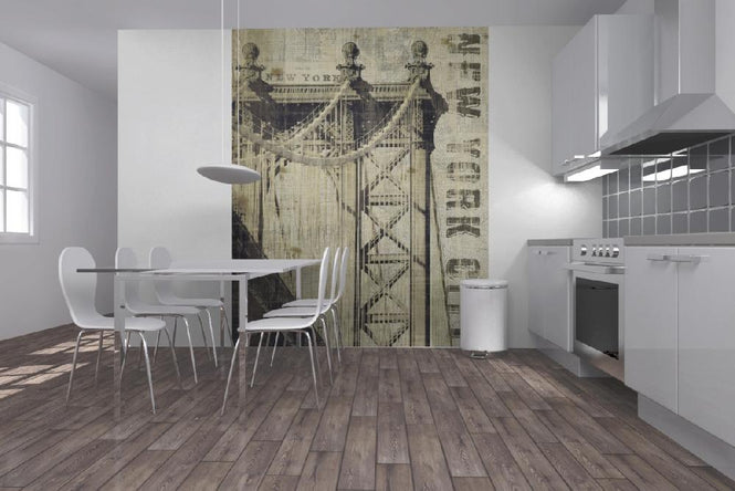 PHOTOWALL / Vintage New York Manhattan Bridge (e22276)