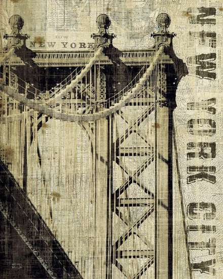 PHOTOWALL / Vintage New York Manhattan Bridge (e22276)