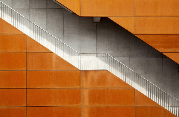 PHOTOWALL / Orange Stairway (e22396)
