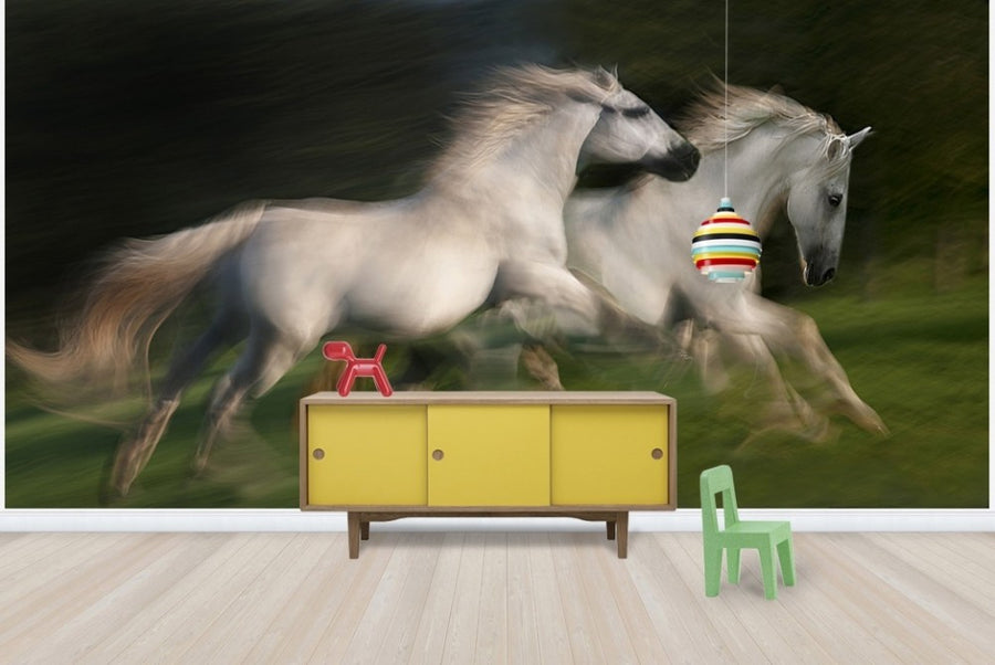PHOTOWALL / White Horses Gallop (e22447)
