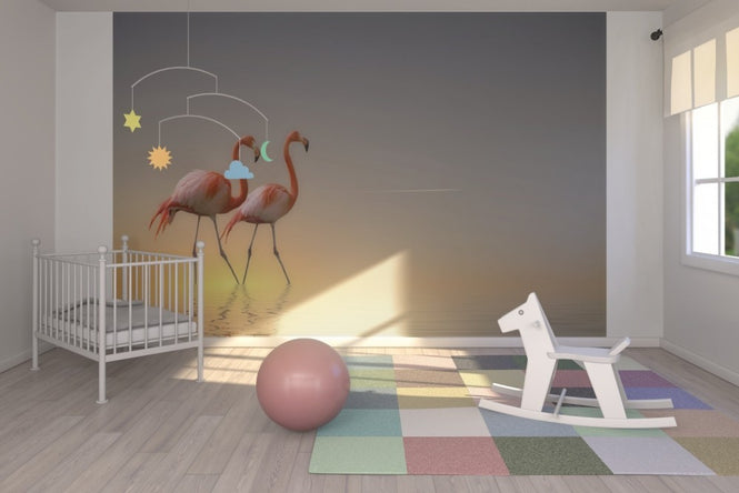 PHOTOWALL / Two Flamingos (e22471)