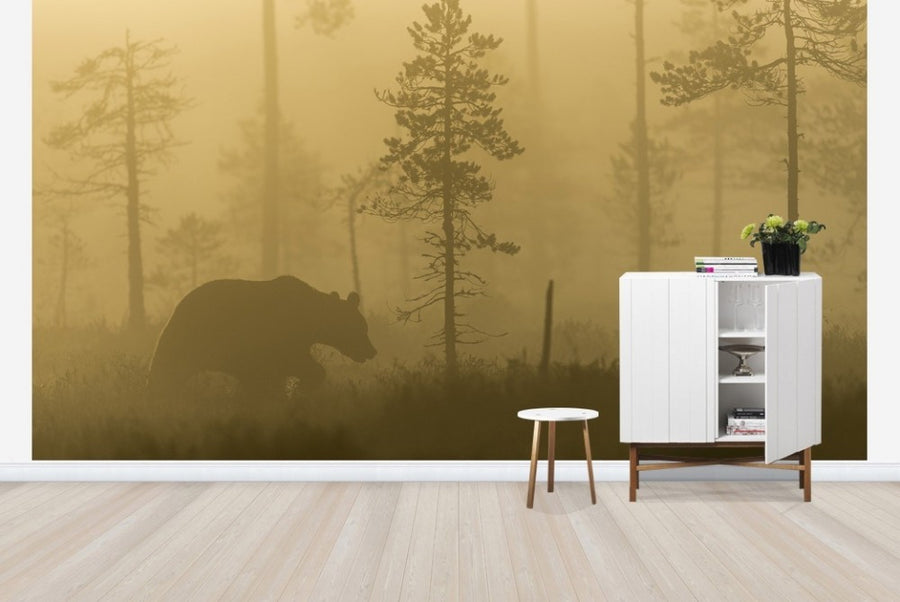 PHOTOWALL / Bear in Morning Fog (e22557)