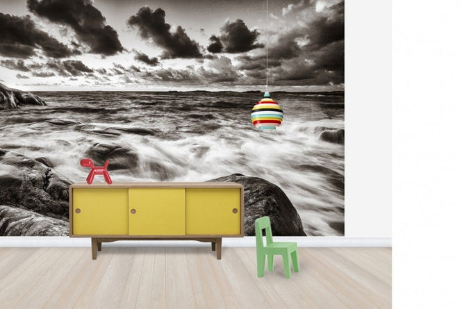 PHOTOWALL / Stormy Sea at Rocks (e22576)