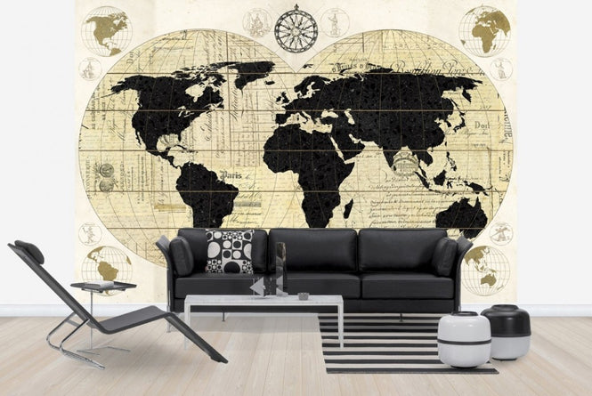 PHOTOWALL / Vintage World Map (e22642)