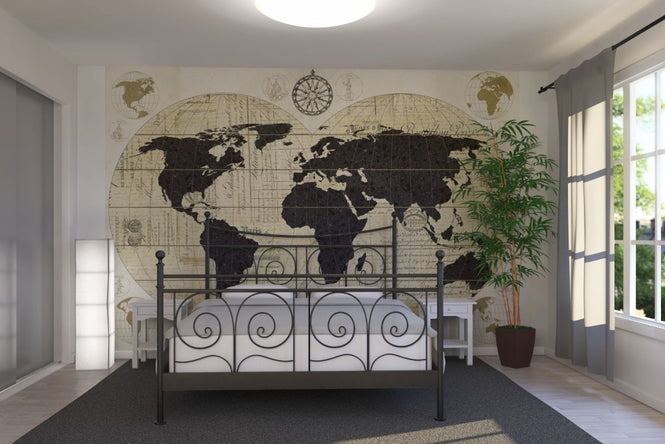 PHOTOWALL / Vintage World Map (e22642)