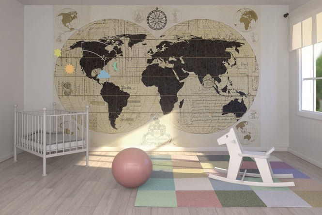 PHOTOWALL / Vintage World Map (e22642)
