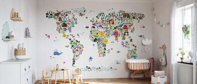 PHOTOWALL / Animal Map of the World (e22670)