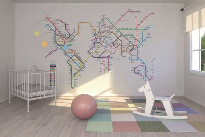 PHOTOWALL / Metro World Map (e22675)