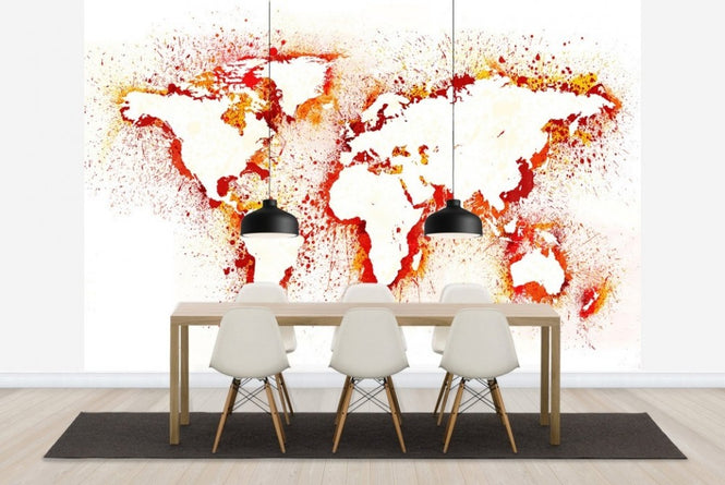 PHOTOWALL / Abstract World Map (e22681)