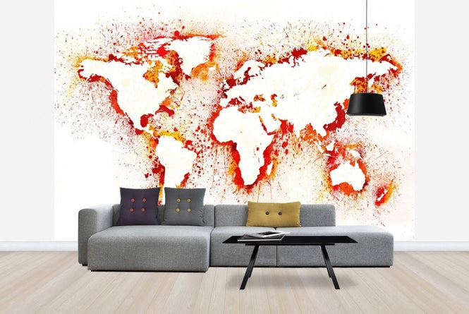 PHOTOWALL / Abstract World Map (e22681)