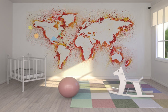 PHOTOWALL / Abstract World Map (e22681)