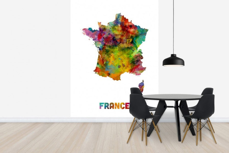 PHOTOWALL / France Watercolor Map (e22722)