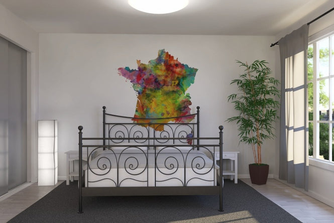 PHOTOWALL / France Watercolor Map (e22722)