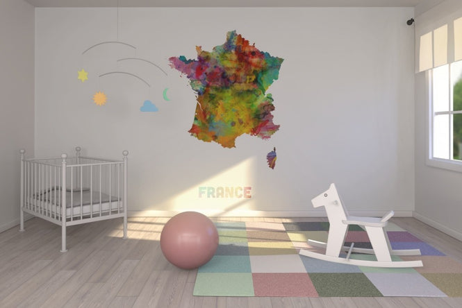 PHOTOWALL / France Watercolor Map (e22722)