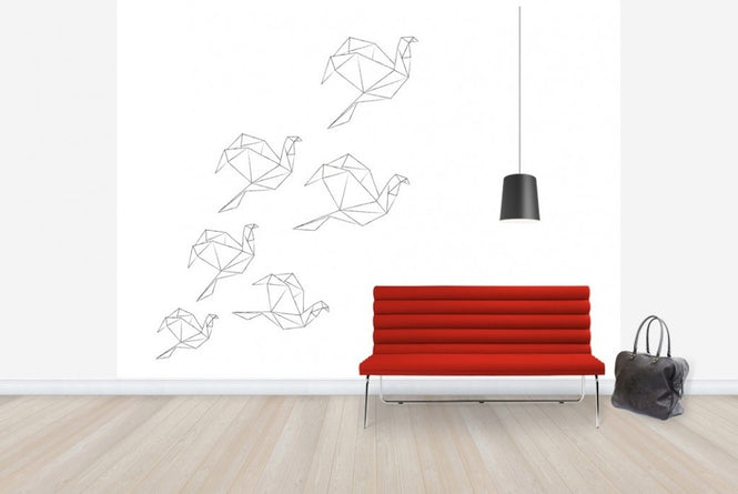 PHOTOWALL / Origami Lineart (e22724)
